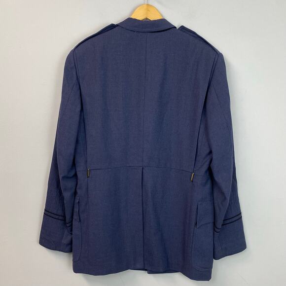 Vintage 1950s Broadway Theater Costume US Air Force USAF Blue Uniform Jacket 44R - Picture 7 of 11